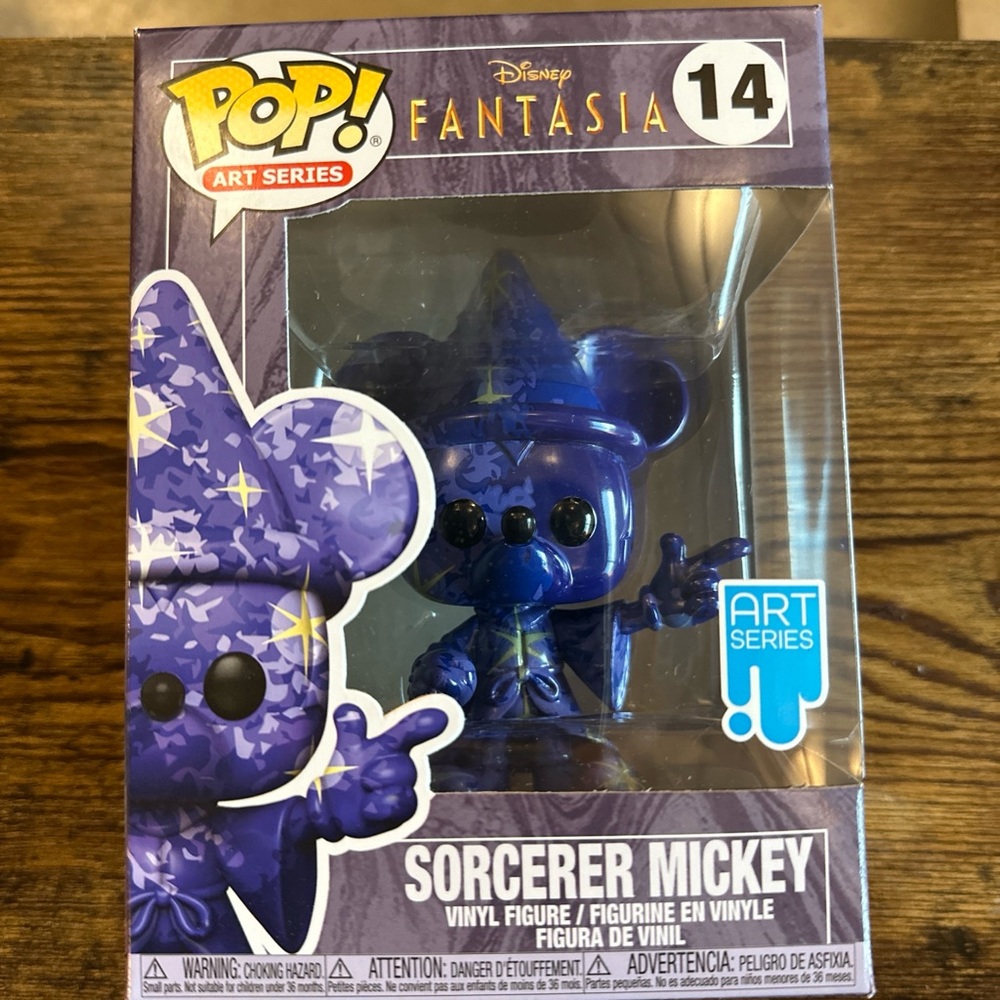 Funko Art Series Disney Fantasia Sorcerer Mickey in Blue and Purple